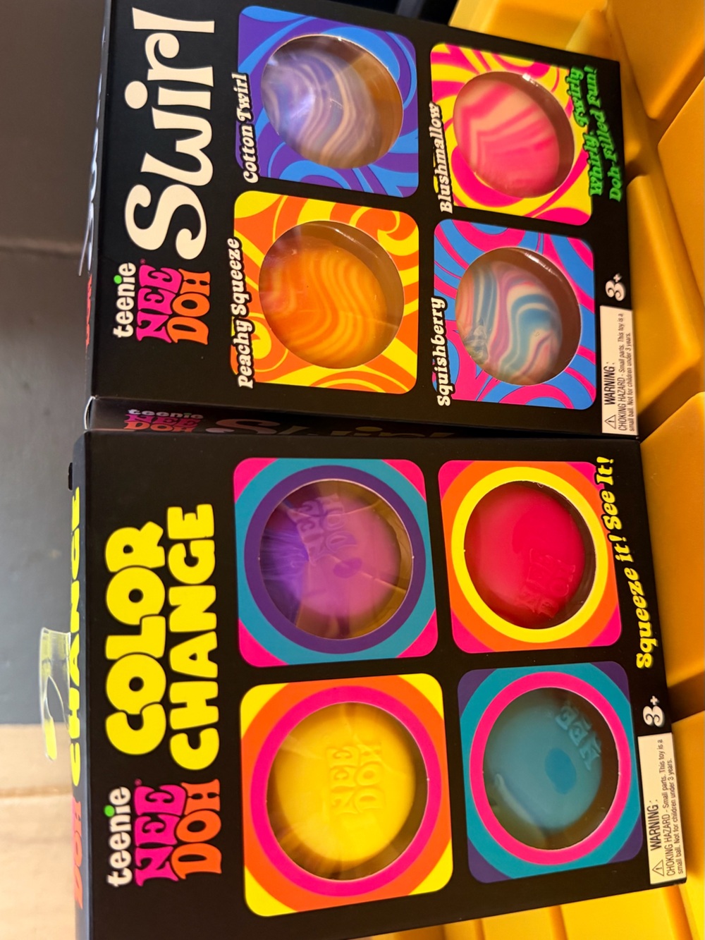 Needoh 4pack Color Change minis and swirl minis